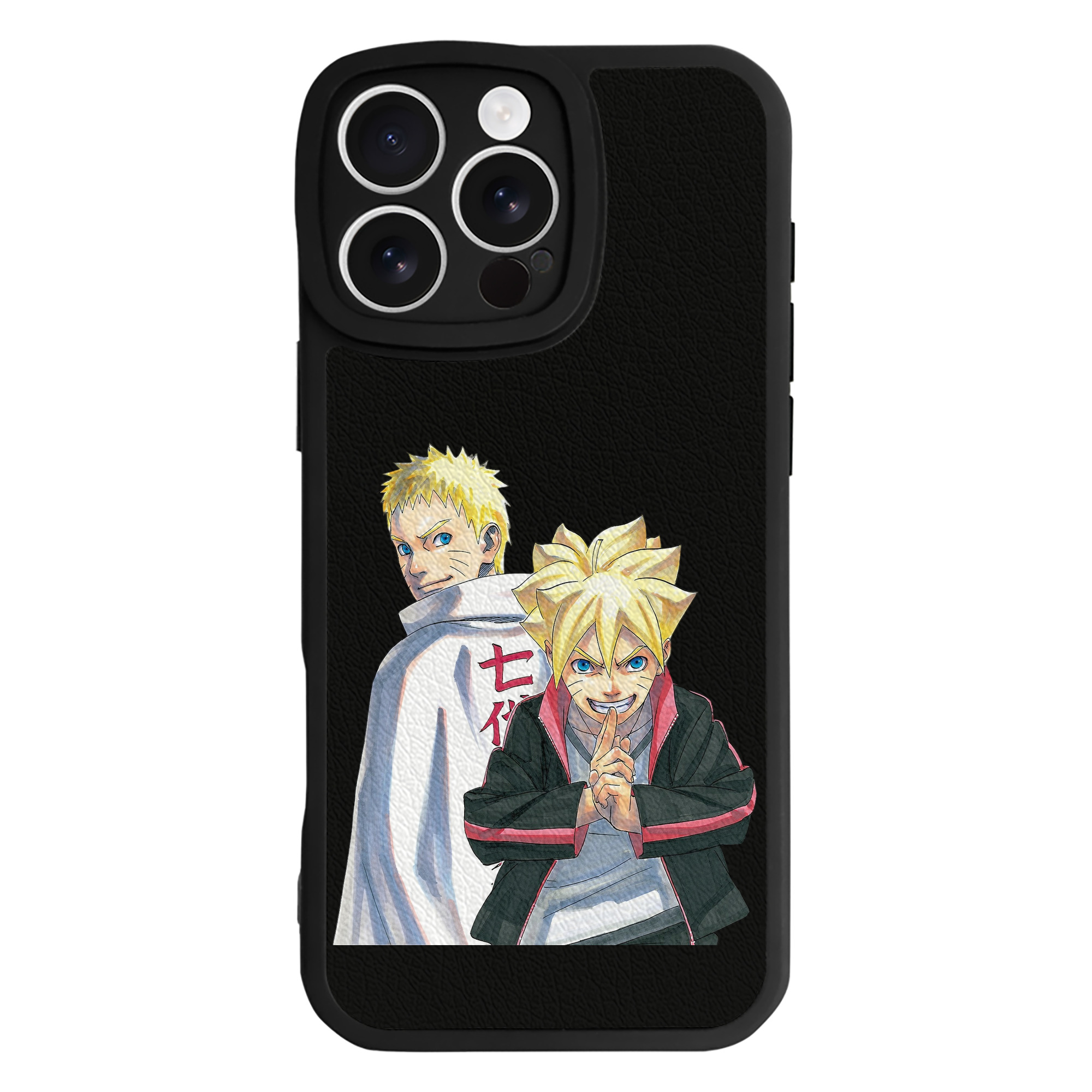 （画像用） NARUTO -ナルト- うずまき ボルト Uzumaki Boruto 【iPhone 16シリーズ対応】シリコンスマホケース（レザー調） 材質：シリコン